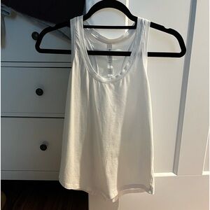 white lululemon razor back love tank top